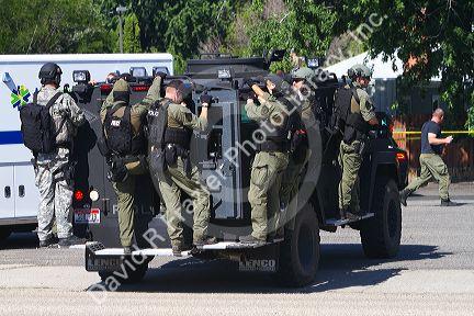 SWAT team in Boise, Idaho, USA.