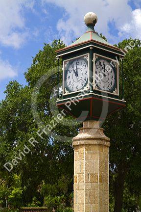 Clock at St. Augustine, Florida, USA