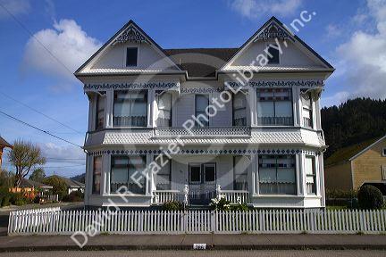 Victorian architecture home at Ferndale, California, USA.