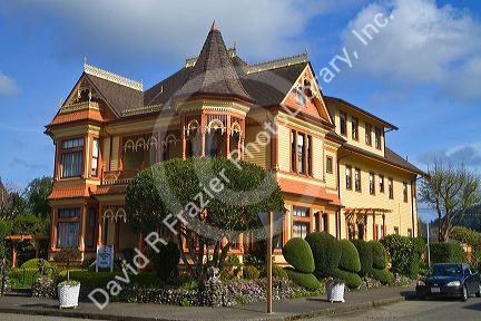 Victorian architecture home at Ferndale, California, USA.