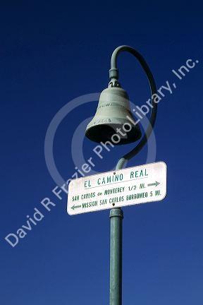 Sign marking the El Camino Real