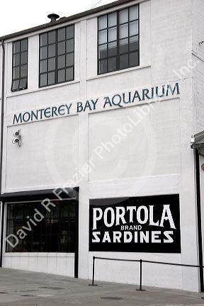 Entrance of the Monterey Bay Aquarium, Monterey, California.