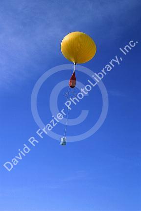 A weather balloon with radiosond.