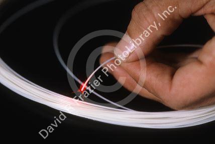 Fiber optic telephone cable.