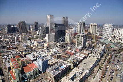 Aerial view of New Orleans, Louisiana.
