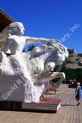 Crazy Horse monument in Black Hills, South Dakota.