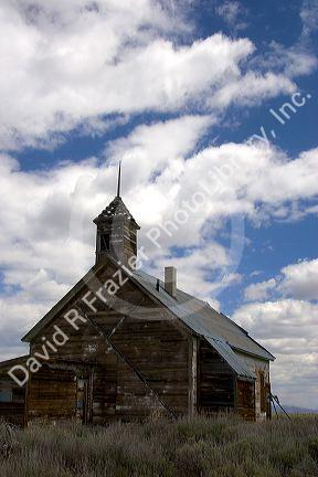 Old school near Fairfield, Idaho.