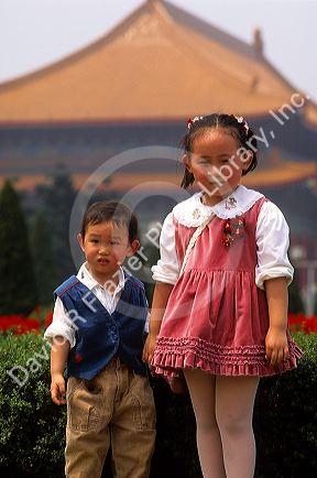 Chinese children in Taiwan.