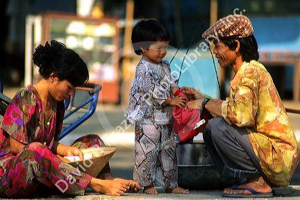 Vietnamese family in Vung Tau, Vietnam.