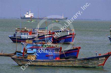 Fishing boats in Vung Tau, Vietnam.