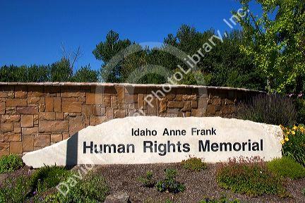 The Idaho Anne Frank Human Rights Memorial, Boise, Idaho.