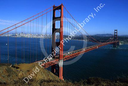 The Golden Gate Bridge in San Francisco, California.