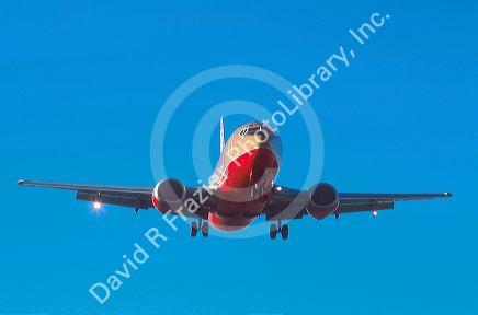 Boeing 737 in flight.
