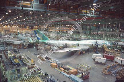Boeing 747 plant in Everett, Washington.
