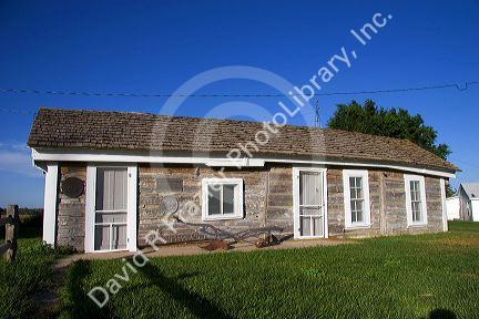 An original Pony Express station  on a farm south of Gothenburg, Nebraska.