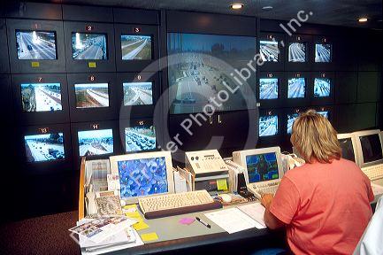 Video traffic control facility in Boise, Idaho.