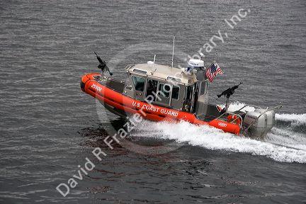 U.S. Coast Guard boat near Seattle, Washington.