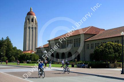 Hoover Tower at the campus of Stanford University in Palo Alto, California.