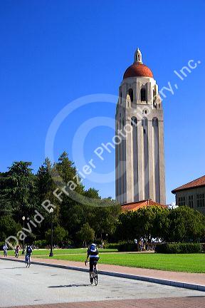 Hoover Tower at the campus of Stanford University in Palo Alto, California.