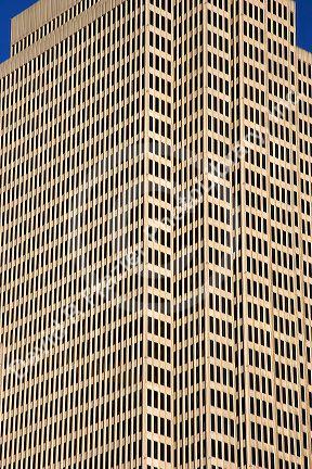 A modern office building facade in San Francisco, California at Embarcadero Center.