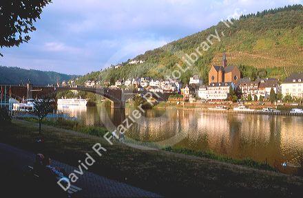 Tourboat on the Mosel River at Cochem, Germany.