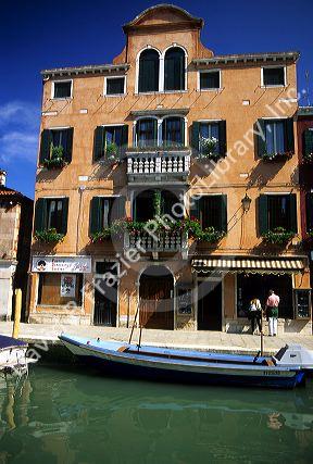 Apartment building in Venice, Italy.