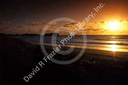 A coastal sunset in Bandon, Oregon.