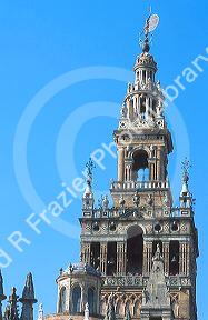 Giralda tower in Seville, Spain.