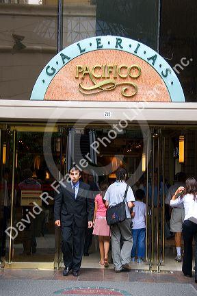 Entrance to the Galeria Pacifico shopping mall in Buenos Aires, Argentina.