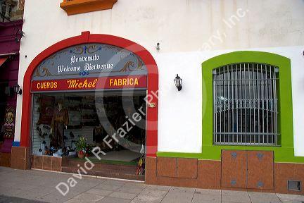 Colorful store front in the La Boca area of Buenos Aires, Argentina.