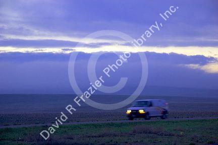 Dawn on Interstate 84 in Idaho.