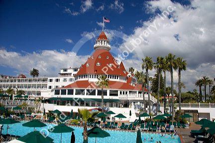 Hotel del Coronado on Coronado Island near San Diego, California.