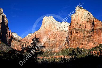 Court of the Patriarchs at Zion National Park, Utah.