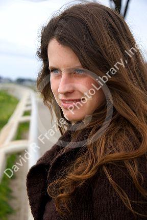 Portrait of young woman. MR