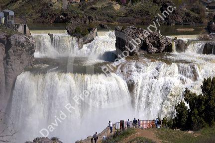 Shoshone Falls on the Snake River in Twin Falls, Idaho.
