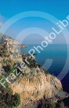 Amalfi coastal scenic in Italy. Amalfi Drive.