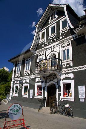 Die Alte Apotheke, a German drug store in the alpine village of Garmisch, Germany.
