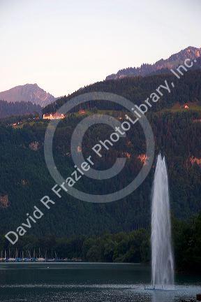 Walensee, Switzerland at the town of Weesen.