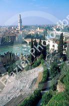 Overview of Verona, Italy.