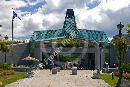 The entrance to the Musee National Des Beaux-Arts Du Quebec in Quebec City, Quebec, Canada.