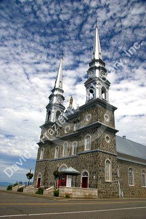 Nortre Dame de Bon Secures church at L'lslet, Quebec, Canada.