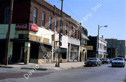 Low income area of East St. Louis, Illinois.