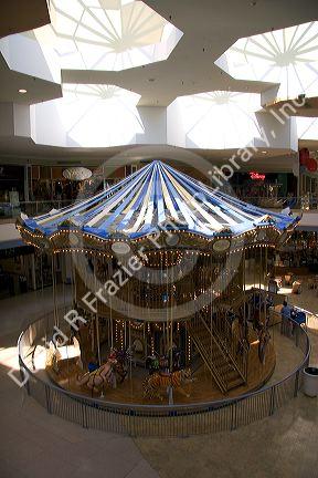 A carousel at the Chesterfield Mall, Missouri.
