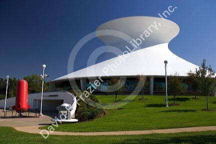 The McDonnell Planetarium exterior in St. Louis, Missouri.
