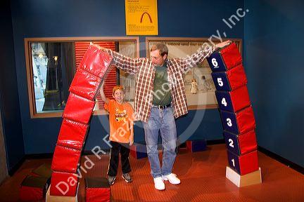 An interactive exhibit at Union Station Science City in Kansas City, Missouri.