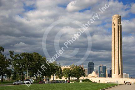 The Liberty Memorial Tower in Kansas City, Missouri.