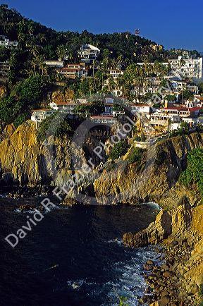 Cliffs at Acapulco, Mexico.