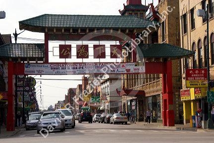 Chinatown in Chicago, Illinois.