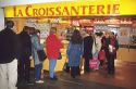 Croissant shop in Paris, France.