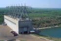 Falcon Power Plant dam on the Rio Grande River between Texas and Mexico.